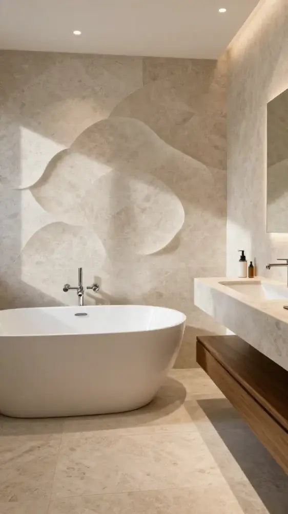 Scalloped Relief Wall Tiles