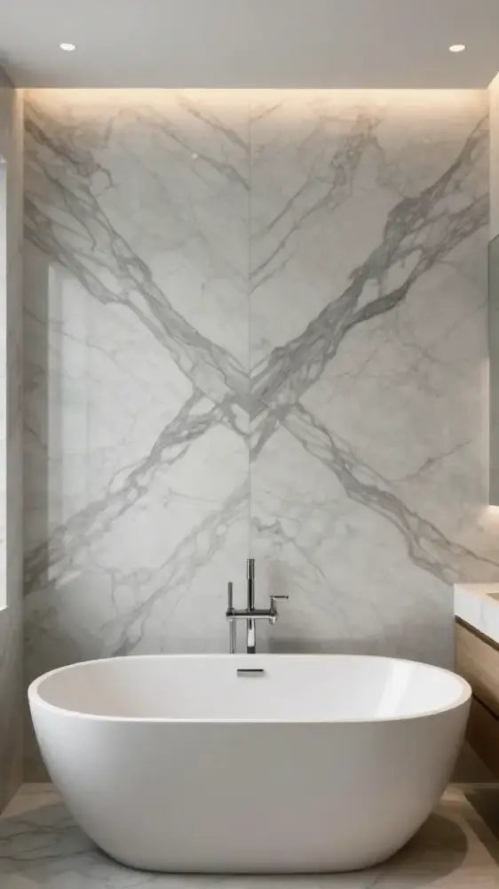 Book-Matched Wall Marble Panels