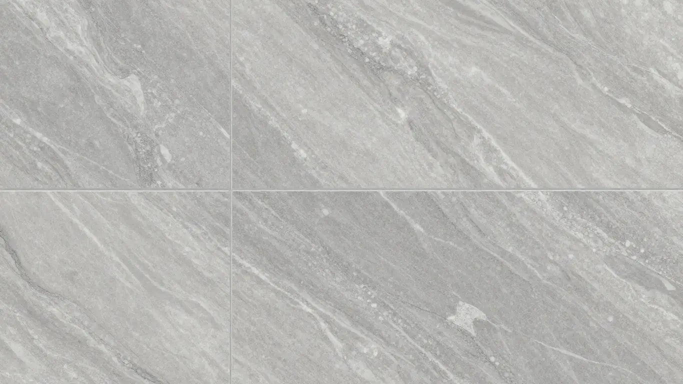Silver travertine tiles sketch with natural veining.