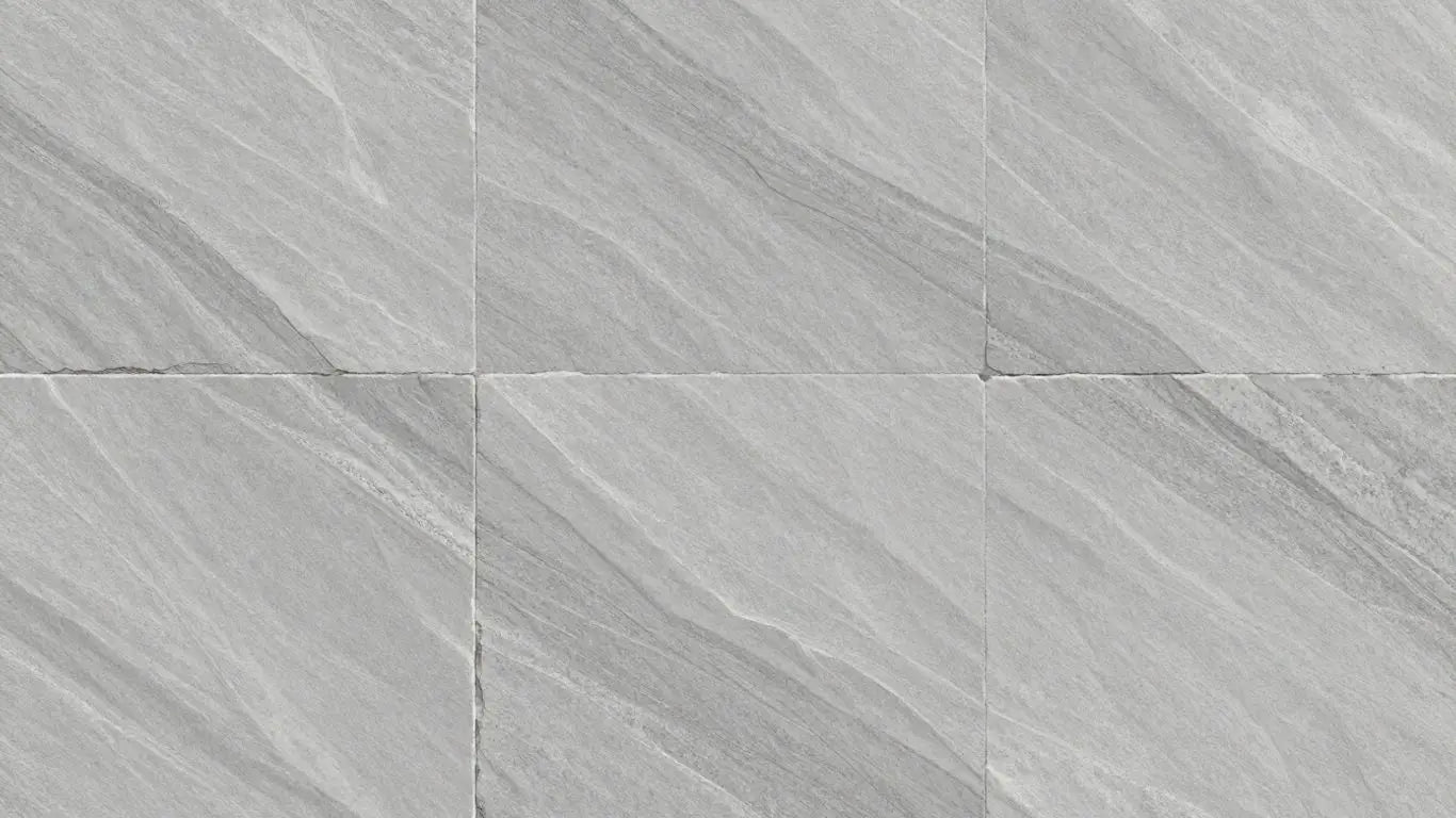Thala Grey Limestone slabs with subtle grey veining.