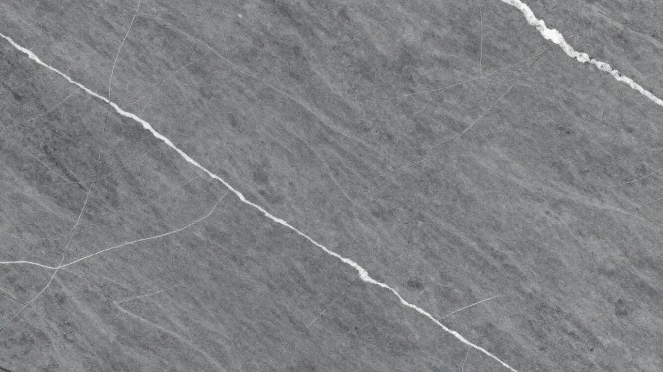 Pietra Grey marble slab sketch with white veins.