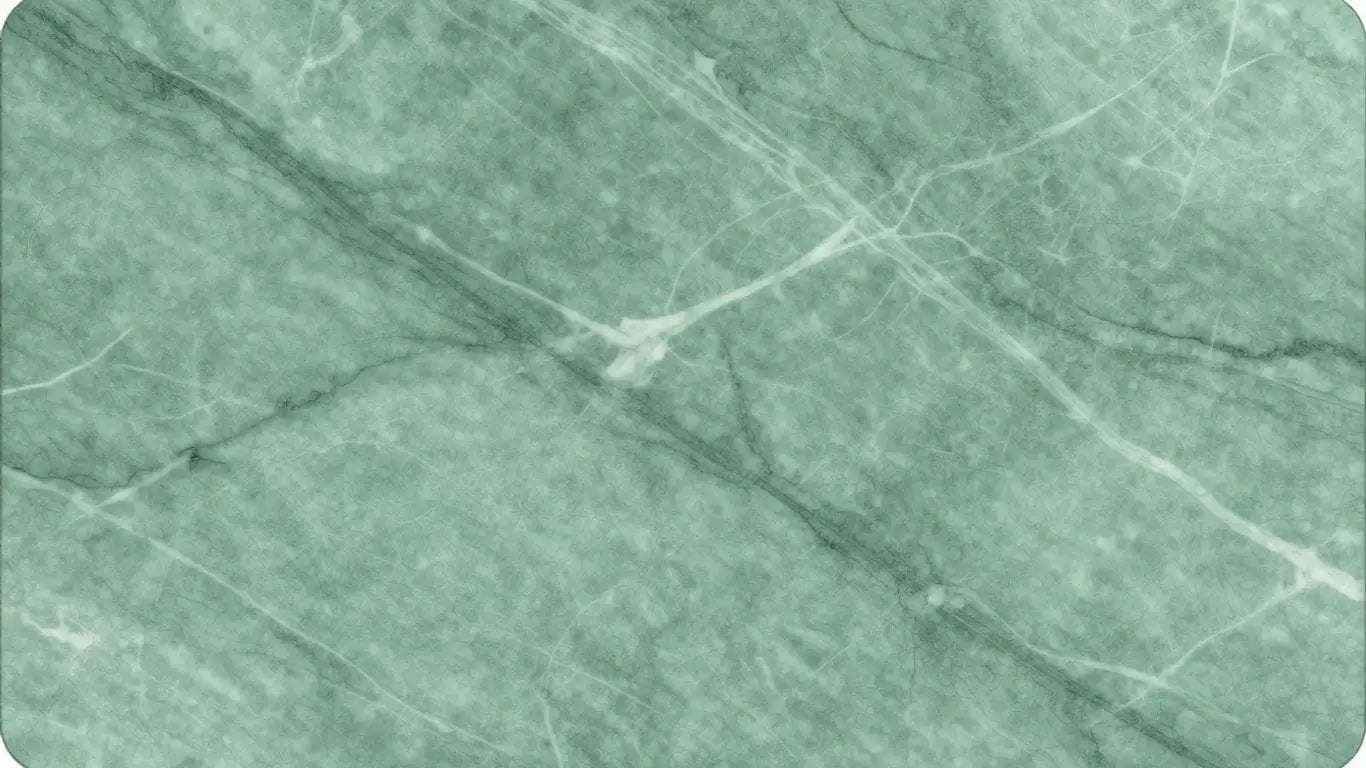 Ming Green marble slabs with white veining.
