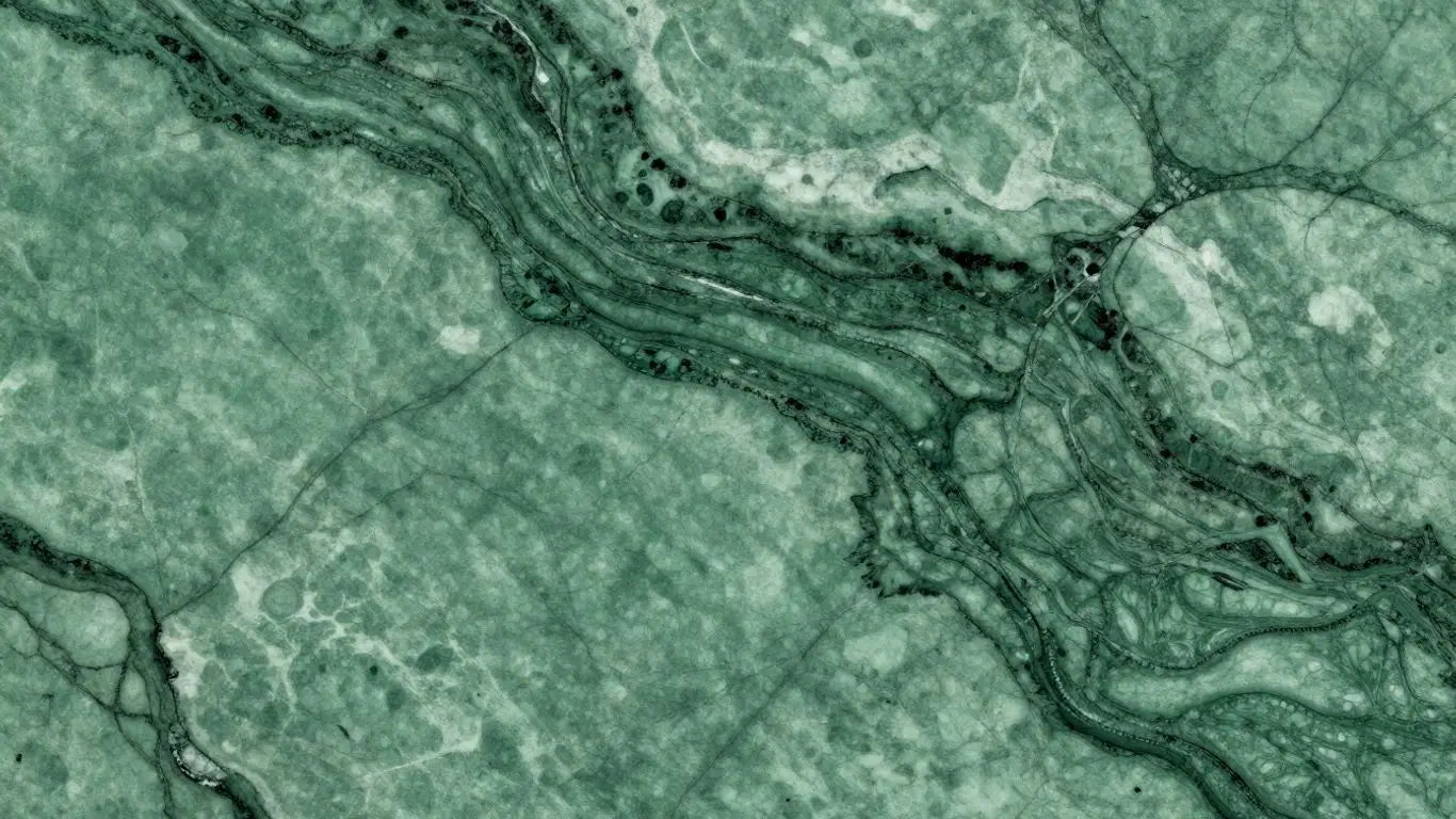 Verde Alpi marble slabs with green veining