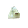 Translucent green onyx triangle in Green Onyx Crown Mercer Molding Liner Polished