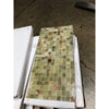 Green onyx marble 1x1 polished mosaic tile with natural stone texture