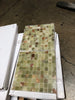 Green onyx marble 1x1 polished mosaic tile with natural stone texture