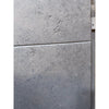 Greyhaven 24x24 honed limestone tiles with gray textured speckled finish and grout lines