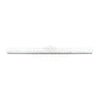 White textured trim piece from Haisa Light White Wood 3/4X4 Bullnose Liner Limestone