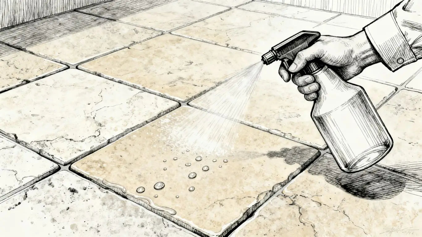 Professional stone sealing process