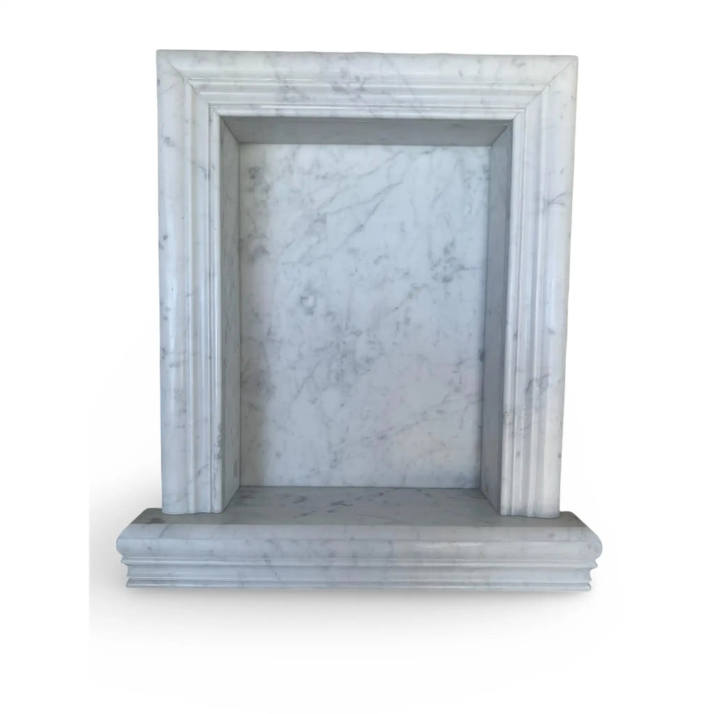 Handmade Marble Shampoo Niche featuring an elegant Marble Fireplace Surround design