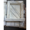Handmade Marble Shampoo Niche with elegant marble-framed shower design