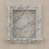Hand Made Marble Shampoo Niche featuring a stylish marble-patterned wall niche design