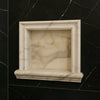 Hand Made Marble Shampoo Niche featuring elegant marble shower niche design