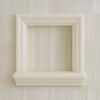 Square recessed decorative shelf featured in Hand Made Marble Shampoo Niche