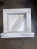 Handmade white marble shampoo niche with elegant carved molding