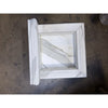 Handmade marble shampoo niche with elegant white veined frame