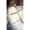 Honey Onyx Giallo Crystal 1x2 brick mosaic beige cream stone tile panels