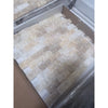 Honey Onyx Giallo Crystal 1x2 split-faced brick mosaic beige white stone veneer panels
