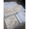 Honey Onyx Giallo Crystal 1x2 brick mosaic split-faced beige cream stone panels