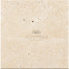 Ivory Light Travertine 12X12 Cross-Cut Tumbled Beige Travertine Tile Display