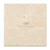 Ivory Light Travertine 12X12 Cross-Cut Tumbled Beige Tile for elegant flooring