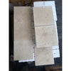 Beige Travertine tiles in Ivory Light Travertine 12x12 Cross-Cut Tumbled finish