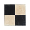 Ivory Travertine 12X12 Cross-Cut Tumbled Checkerboard Tile Pattern Design