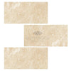 Beige travertine tiles from Ivory Light Travertine 12X24 Cross-Cut Filled and Honed