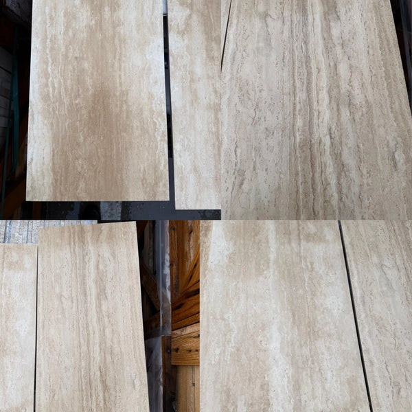 Beige Travertine Tiles from Ivory Light Travertine 12X24 Vein-Cut Filled and Honed