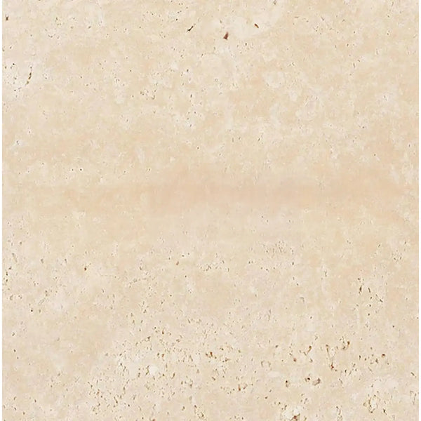 Beige travertine texture of Ivory (Light) Travertine 16X16 Cross-Cut Tumbled tile