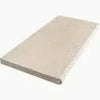 Rectangular concrete paver Ivory Travertine 16X24 Pool Coping Tumbled for outdoor use