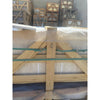 Wooden crate with green straps for Ivory Light Travertine 18x18 vein-cut tile