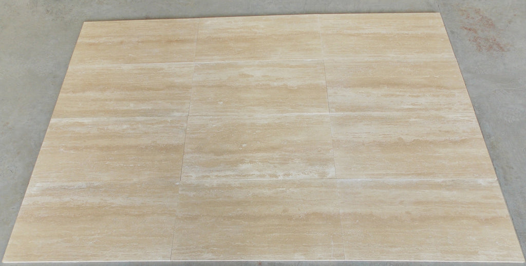 Rectangular Ivory Light Travertine Tile 18X36 Vein-Cut for elegant flooring and walls