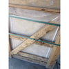 Wooden crate containing Ivory Light Travertine 24x24 cross-cut filled and honed tiles