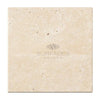 Ivory Light Travertine 24X24 Cross-Cut Tumbled Square Tile for elegant flooring