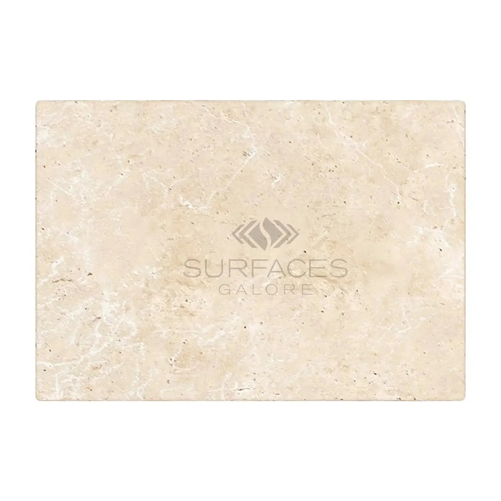 Ivory Light Travertine 8X16 Cross-Cut Tumbled Rectangular Tile for elegant design
