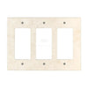 Ivory Travertine Triple Rocker Light Switch Wall Plate elegant home decor accessory