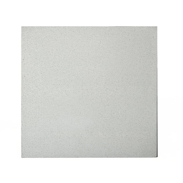 Square textured Lampland Quartz 24X24 Polished Tile in engineered stone finish