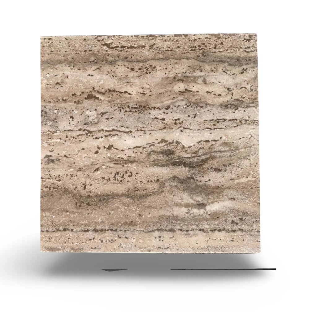 Legno D’Argento Striato Roman Silver Travertine 12X12 Vein-Cut Tile