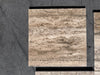 Legno D’Argento Striato Roman Silver Travertine 12x12 Vein-Cut Tile