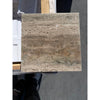 Square Legno D’Argento Striato beige and brown travertine tile with natural veining