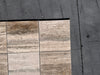 Beige and brown veined Roman Silver Travertine 12x12 vein-cut tile