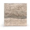 Legno D’Argento Striato Roman Silver Travertine 12x12 vein-cut tile with beige gray veining