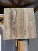 Legno D’Argento Striato Roman Silver Travertine 12x12 vein-cut tile