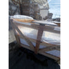 Wooden crate with plastic wrap and padding for Legno D’Argento Striato tile, Made in Italy