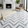 AI-generated shop-the-look image showing natural stone tile styled in a room setting