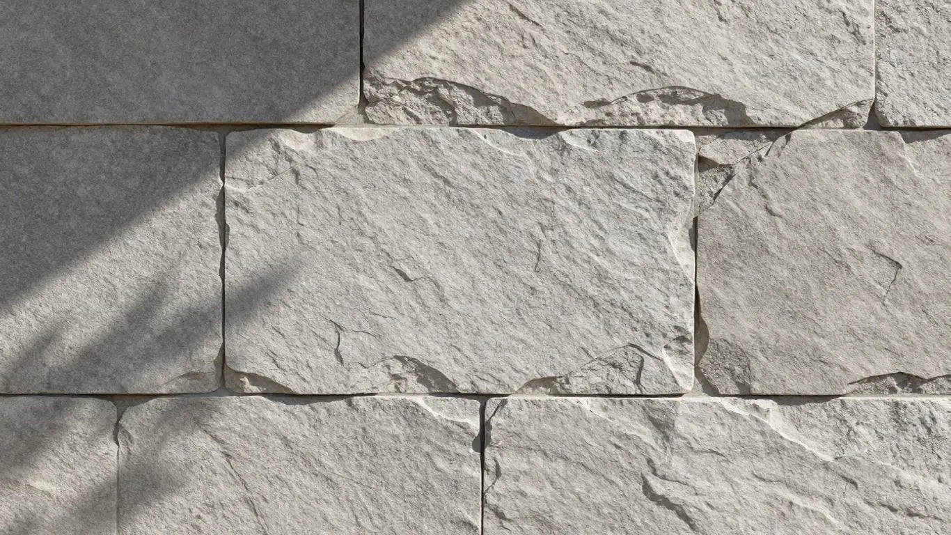 Gray limestone home exterior sketch