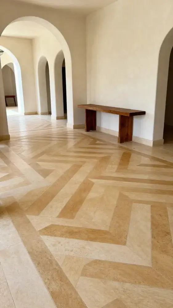 Geometric Inlay Floor Patterns