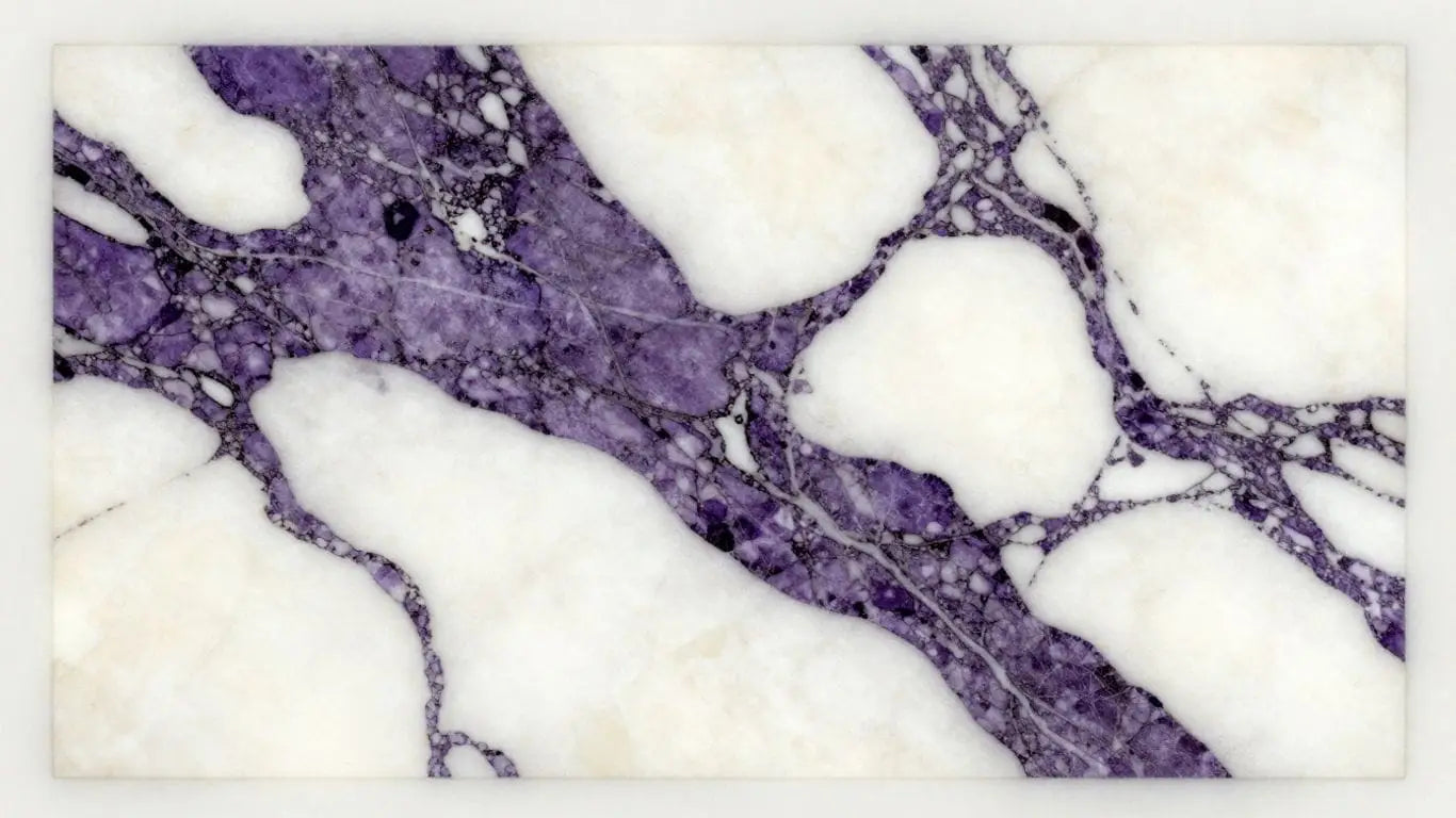 Calacatta Viola marble mosaic pattern sketch.