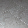 Gray stone floor tiles in Macchiato Cream Beige Marble Versailles French Pattern Set